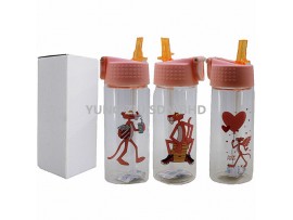 XG-07#500ML GLASS BOTTLE(PINK PANTHER)